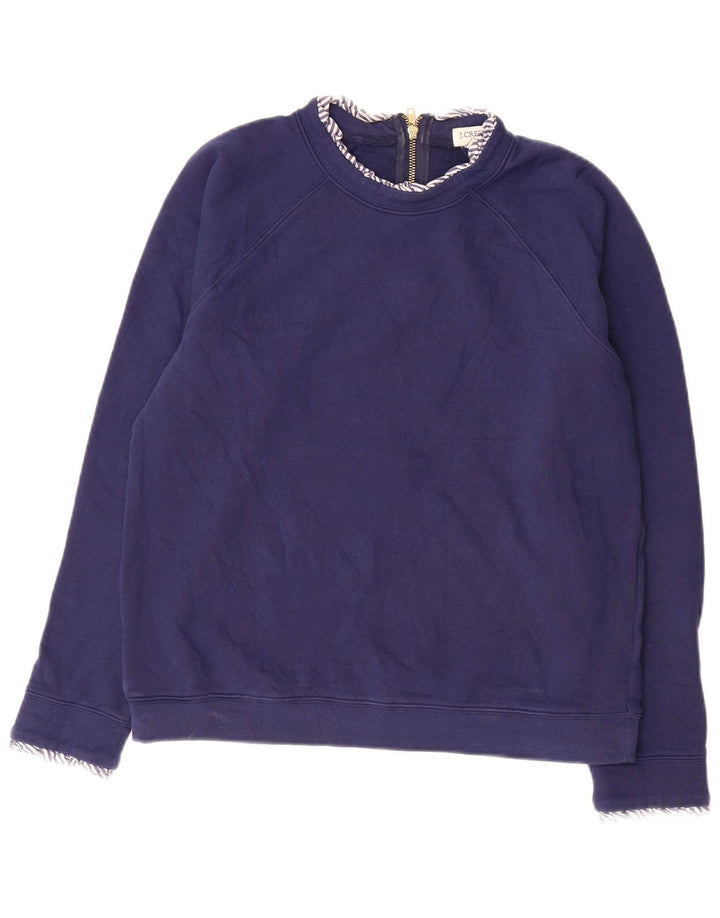 J. CREW Sudadera para mujer Jumper UK 14 Medium Azul marino Algodón