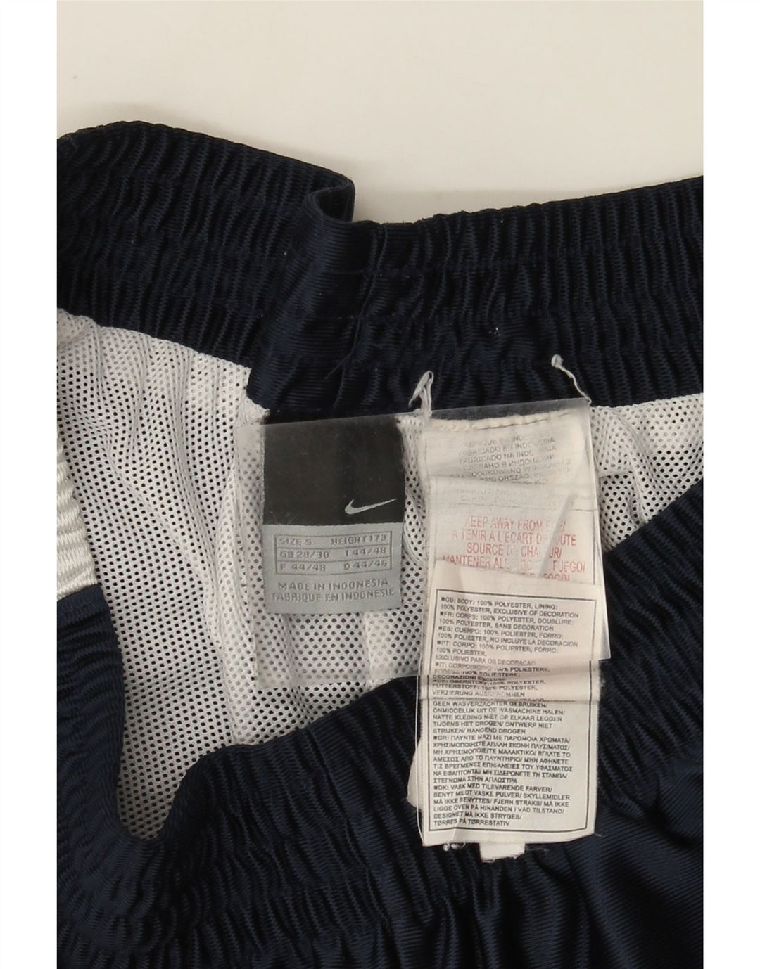 Nike - Pantalones cortos deportivos para hombre (talla pequeña), color azul marino, poliéster