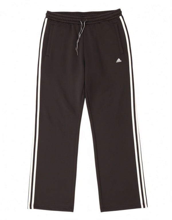 Adidas Pantalones de chándal para mujer UK 12 Medium Negro Poliéster