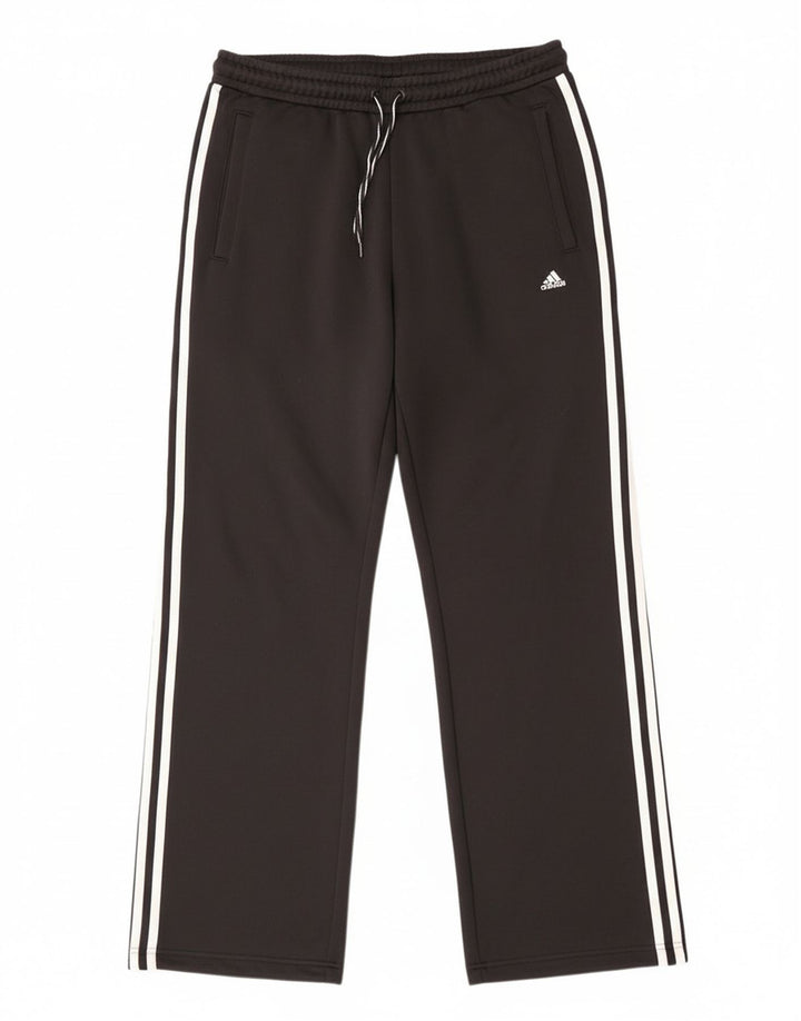 Adidas Pantalones de chándal para mujer UK 12 Medium Negro Poliéster