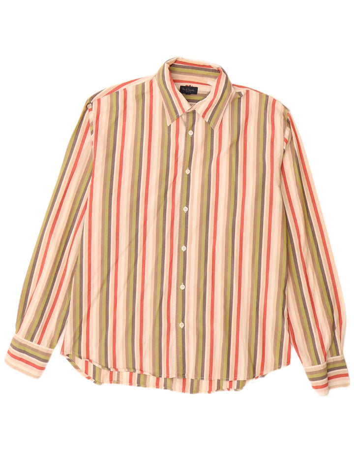 Camisa Paul Smith Hombre Grande Algodón A Rayas Multicolor