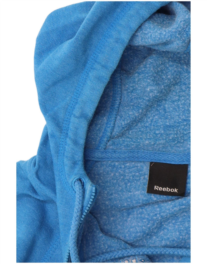 Reebok Sudadera con capucha y cremallera para mujer UK 10 Small Blue