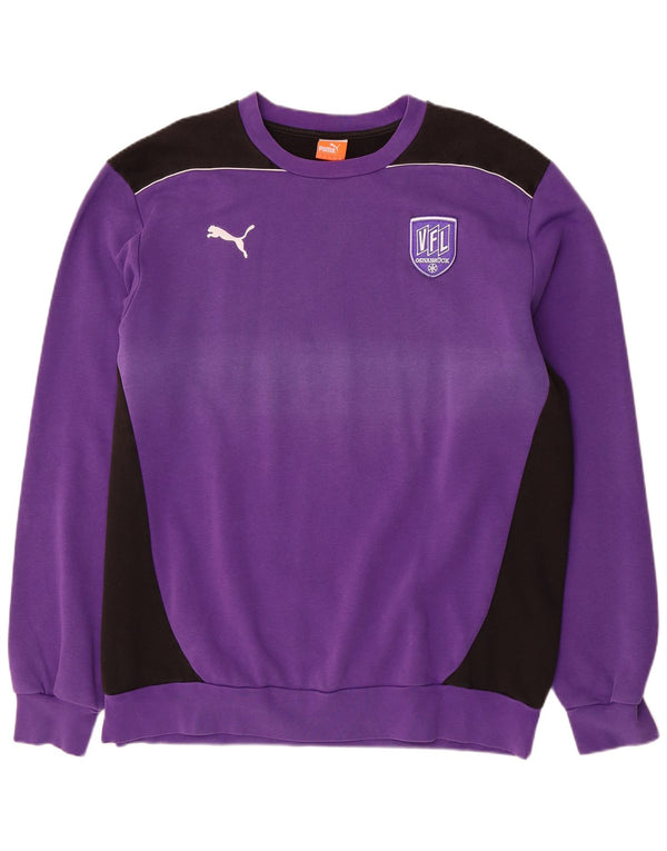 PUMA Osnabruck Sudadera Jumper 2XL Púrpura Colorblock Algodón