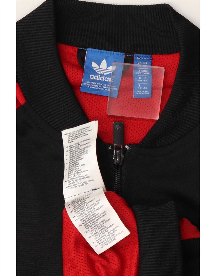 Adidas - Chaqueta de chándal para mujer, talla 40, talla grande, color negro, poliéster