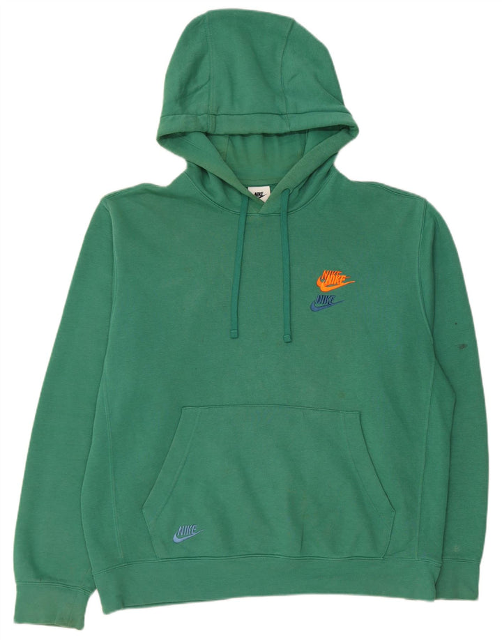 Sudadera con capucha Nike para hombre - Jersey de algodón verde medio