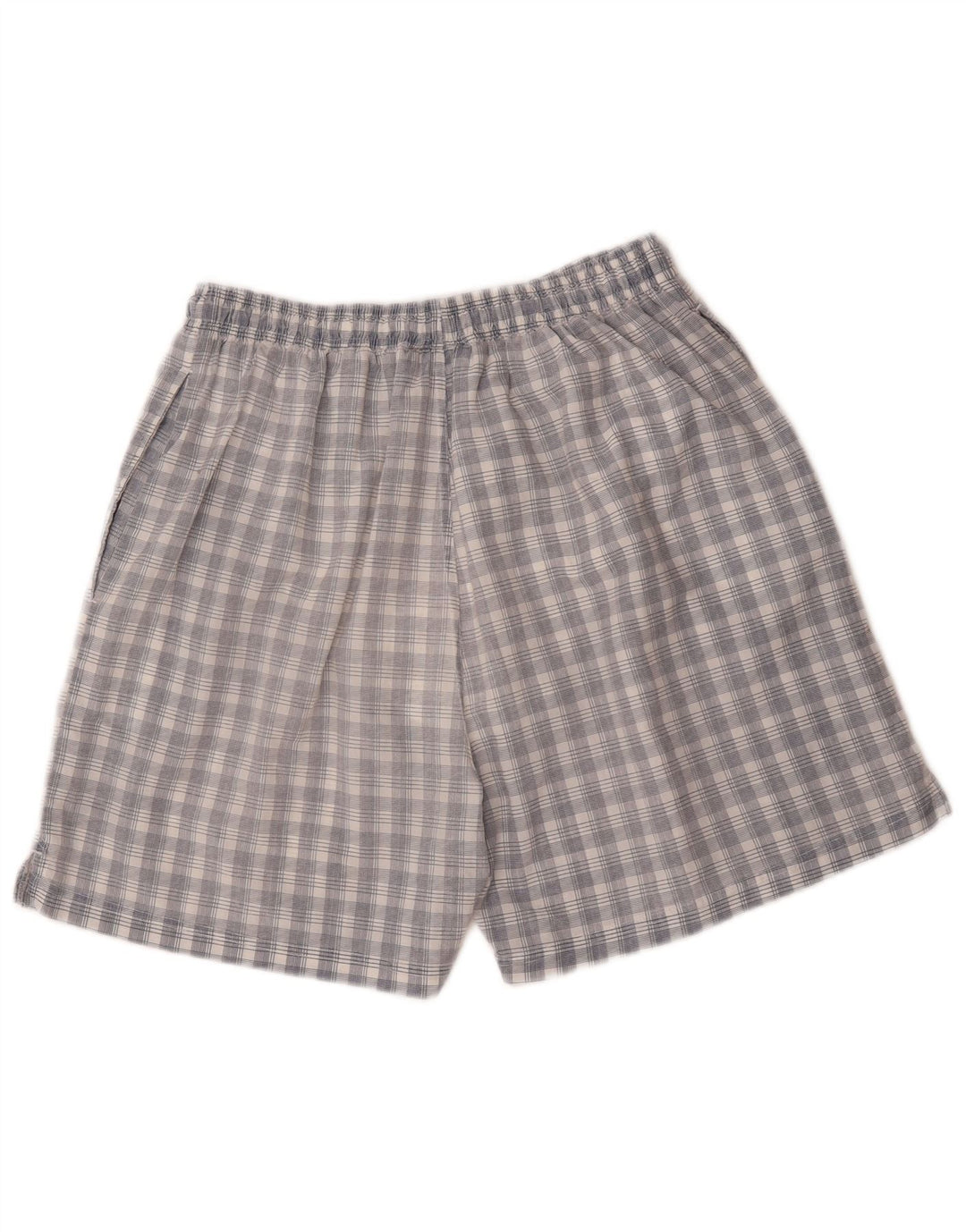 Pantalones cortos deportivos Umbro para hombre de nailon a cuadros azul marino mediano