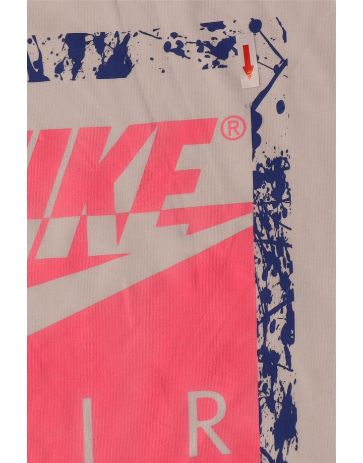 Nike Camiseta gráfica para hombre Top 2XL Algodón blanco