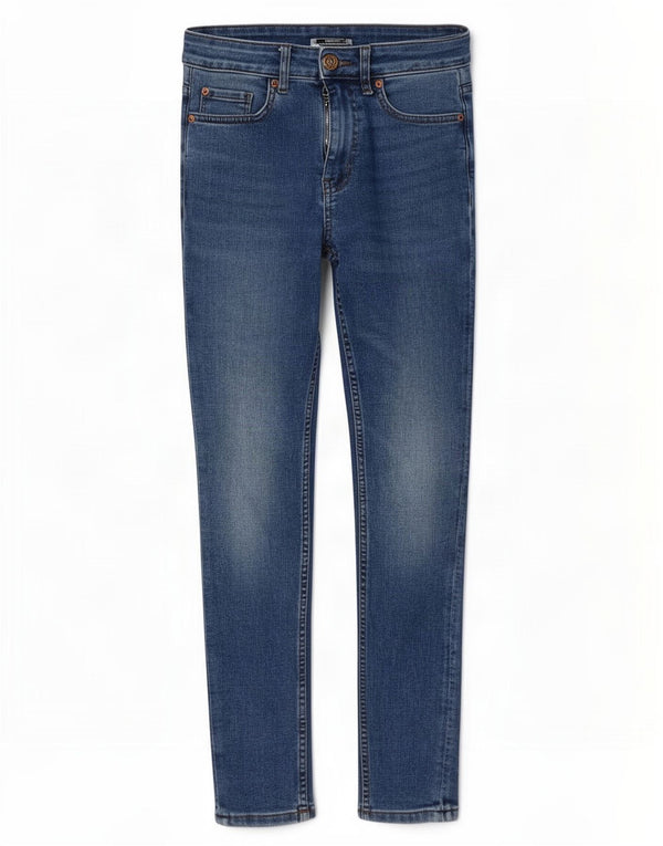 Marks & Spencer Vaqueros pitillo para mujer UK 8 Small W28 L26 Algodón azul