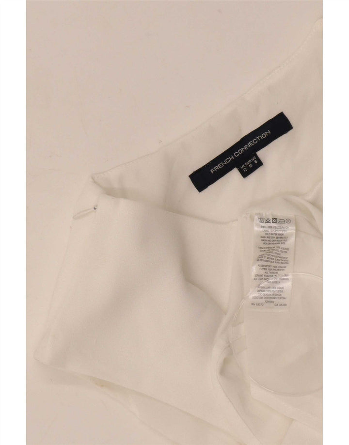 French Connection Blusa sin mangas para mujer UK 42 Viscosa blanca mediana