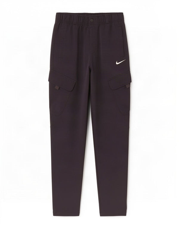 Nike Pantalones cargo ajustados para niños 12-13 años Grande W26 L26 Poliéster negro