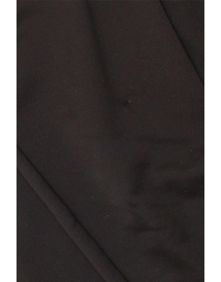 Adidas Mens Climalite Zip Neck Sudadera Jumper Grande Negro Poliéster