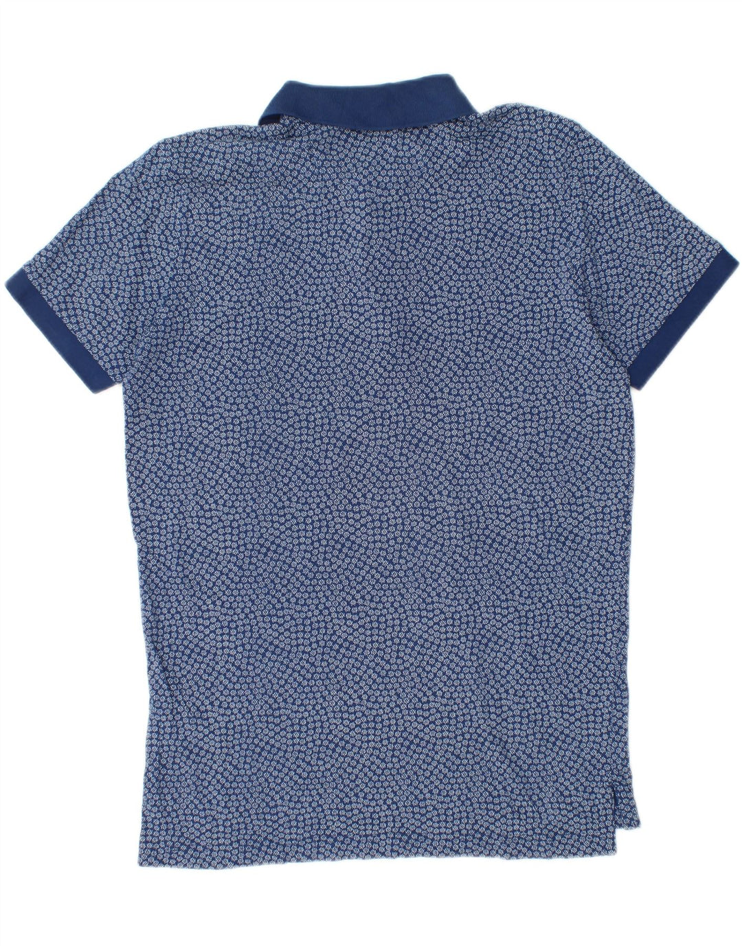 Brooks Brothers Polo para hombre de algodón floral azul medio