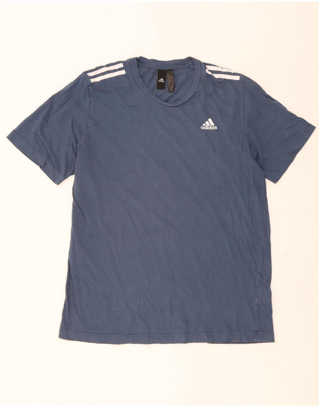 Camiseta Adidas Hombre Top Azul Medio Algodón
