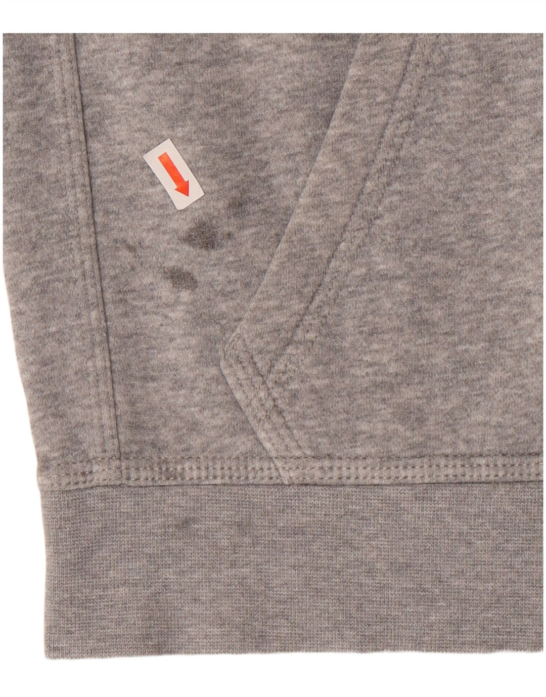 NIKE Boys Hoodie Jumper 10-11 Years Medium Grey Cotton