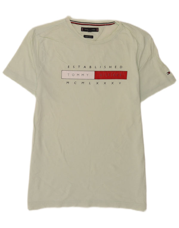 Tommy Hilfiger Camiseta gráfica para hombre Top Algodón verde medio
