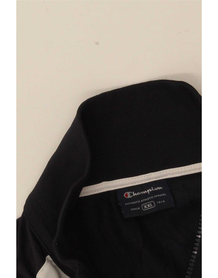 Champion Chaqueta De Chándal Para Hombre 2XL Azul Marino Colorblock