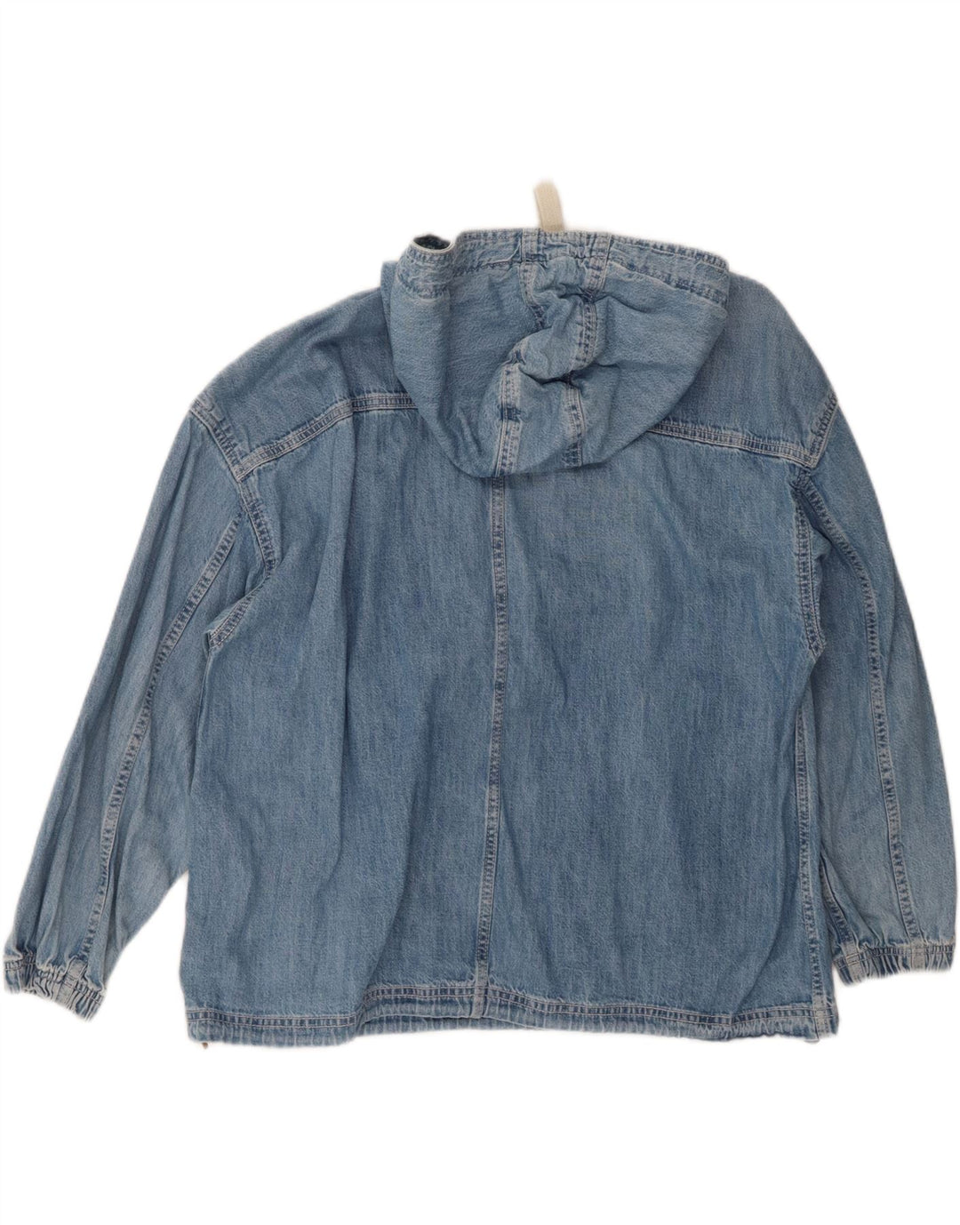 Gap - Chaqueta vaquera con capucha para mujer, talla grande, algodón azul