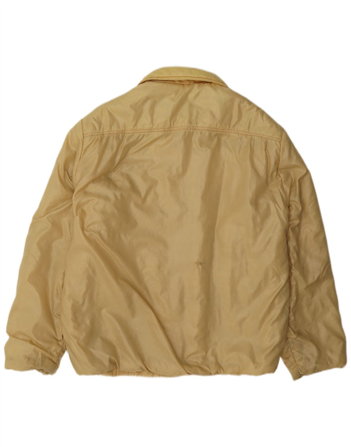 Vintage hombres reversible chaqueta bomber Reino Unido 36 pequeño beige