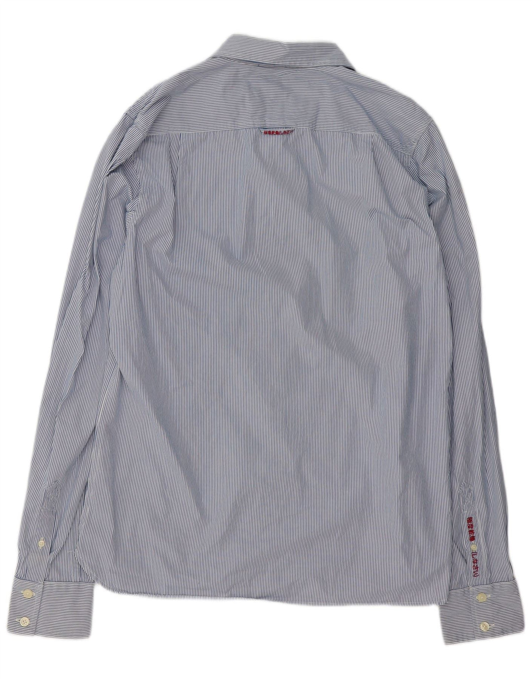 Camisa Superdry para hombre 2XL Algodón a rayas azules