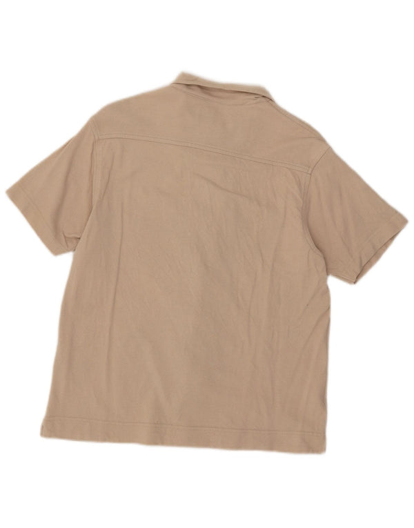 Kappa Camisa de manga corta para mujer UK 44 Large Beige Cotton