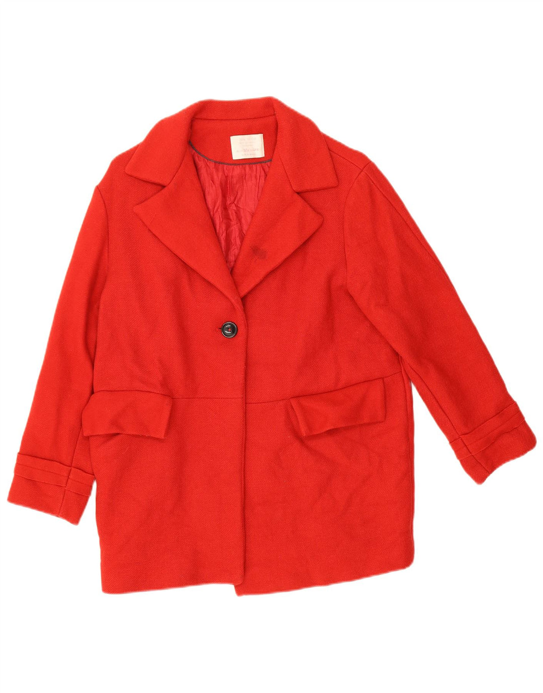 Abrigo Niña Zara 13-14 Años Acetato Rojo