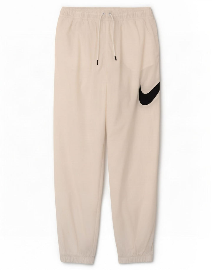 Nike Mujer Graphic Chándal Pantalones Joggers UK 12 Medium Blanco