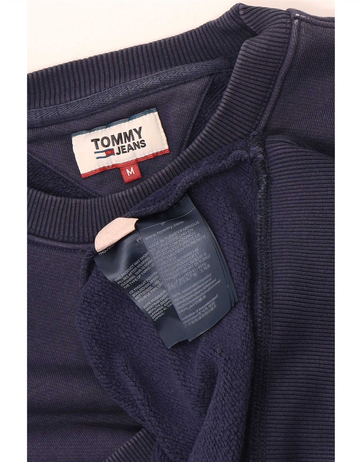 Tommy Hilfiger Hombre Sudadera Jumper Medium Azul Marino Algodón