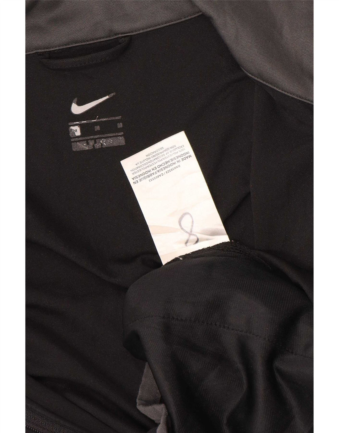 Nike - Chaqueta de chándal con gráfico para hombre, poliéster color block, color negro mediano