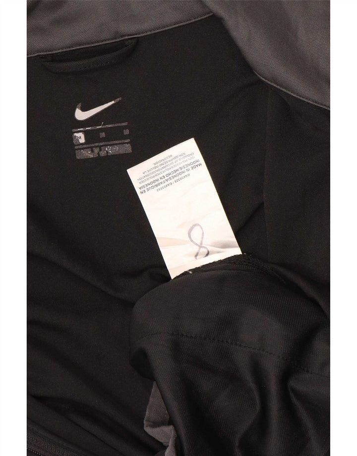 Nike - Chaqueta de chándal con gráfico para hombre, poliéster color block, color negro mediano