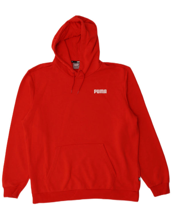 Puma Sudadera con capucha para hombre Jumper XL Algodón rojo