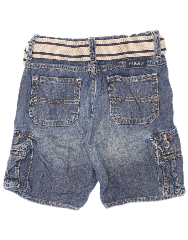 Wrangler Pantalones cortos vaqueros cargo para niños 3-4 años W22 Algodón azul