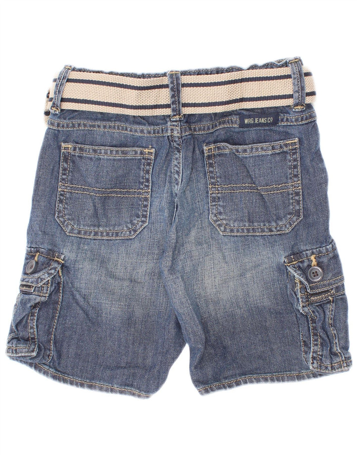 Wrangler Pantalones cortos vaqueros cargo para niños 3-4 años W22 Algodón azul