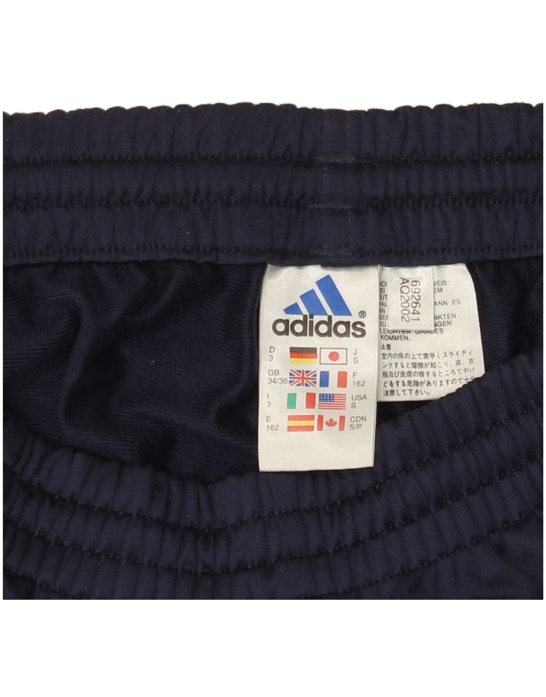 ADIDAS Pantalones de chándal para hombre UK 34/36 Small Azul marino Colorblock