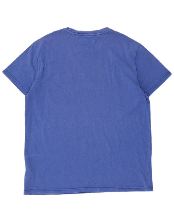 Tommy Hilfiger Camiseta para hombre Top Large Blue Cotton