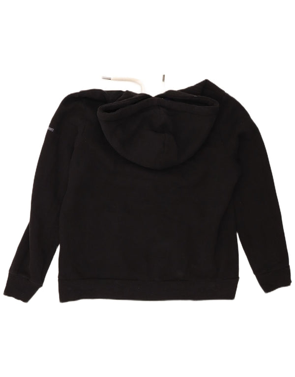 Superdry Jersey con capucha gráfica para mujer Reino Unido 46 Grande Algodón negro