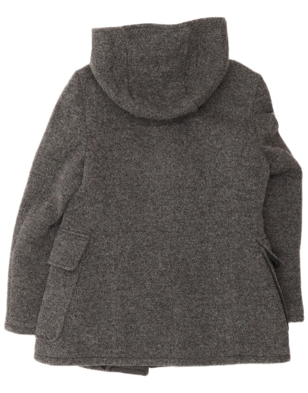 VINTAGE Trenca con capucha para mujer IT 48 XL Lana gris