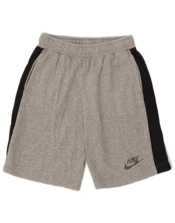 Nike Pantalones cortos deportivos para niños 13-14 años XL Gris Colorblock Algodón