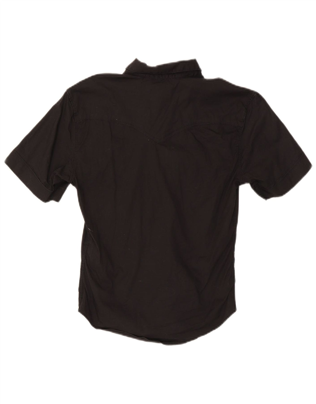Levi's Camisa ajustada de manga corta para hombre, talla pequeña, algodón negro