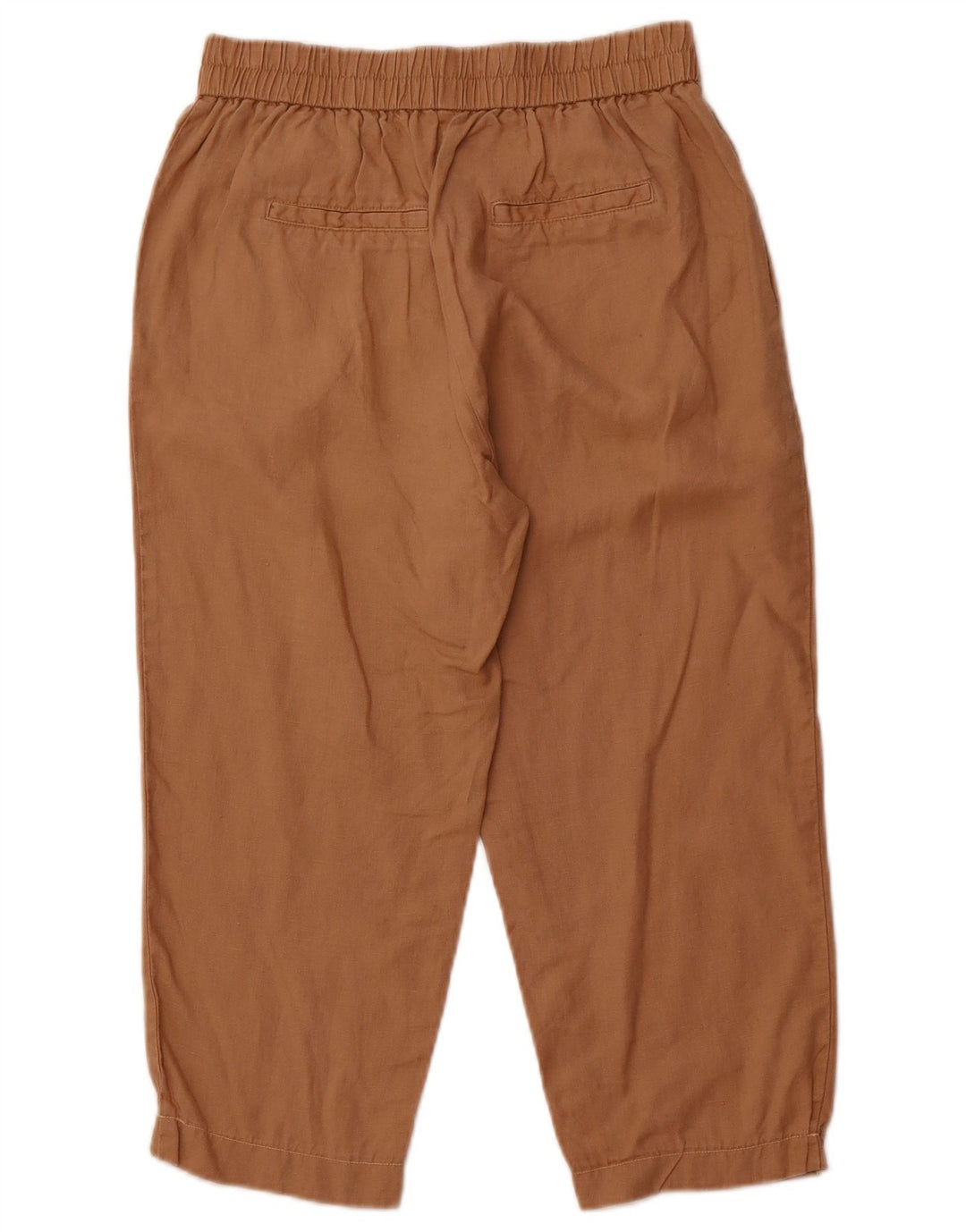 Pantalón Capri Tapered Mujer Benetton W27 L20 Lino Beige