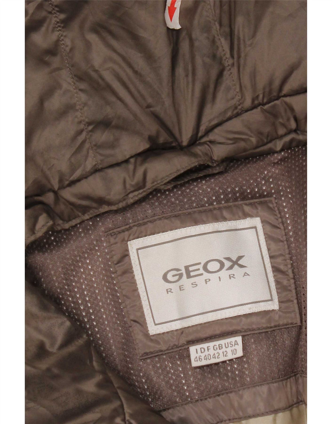 Geox Mujer Respira Chaqueta Acolchada con Capucha UK 12 Poliéster Gris Medio