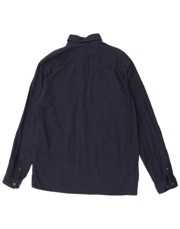 Jack & Jones Hombre Camisa Vaquera Pequeña Azul Marino Algodón