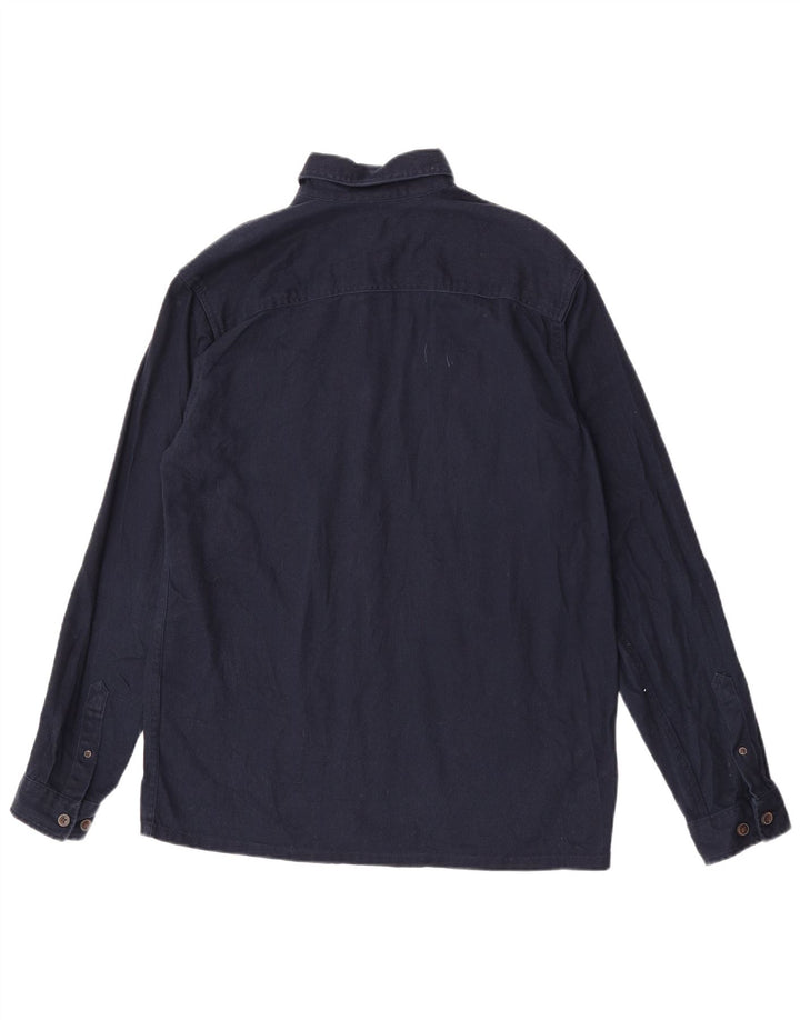 Jack & Jones Hombre Camisa Vaquera Pequeña Azul Marino Algodón