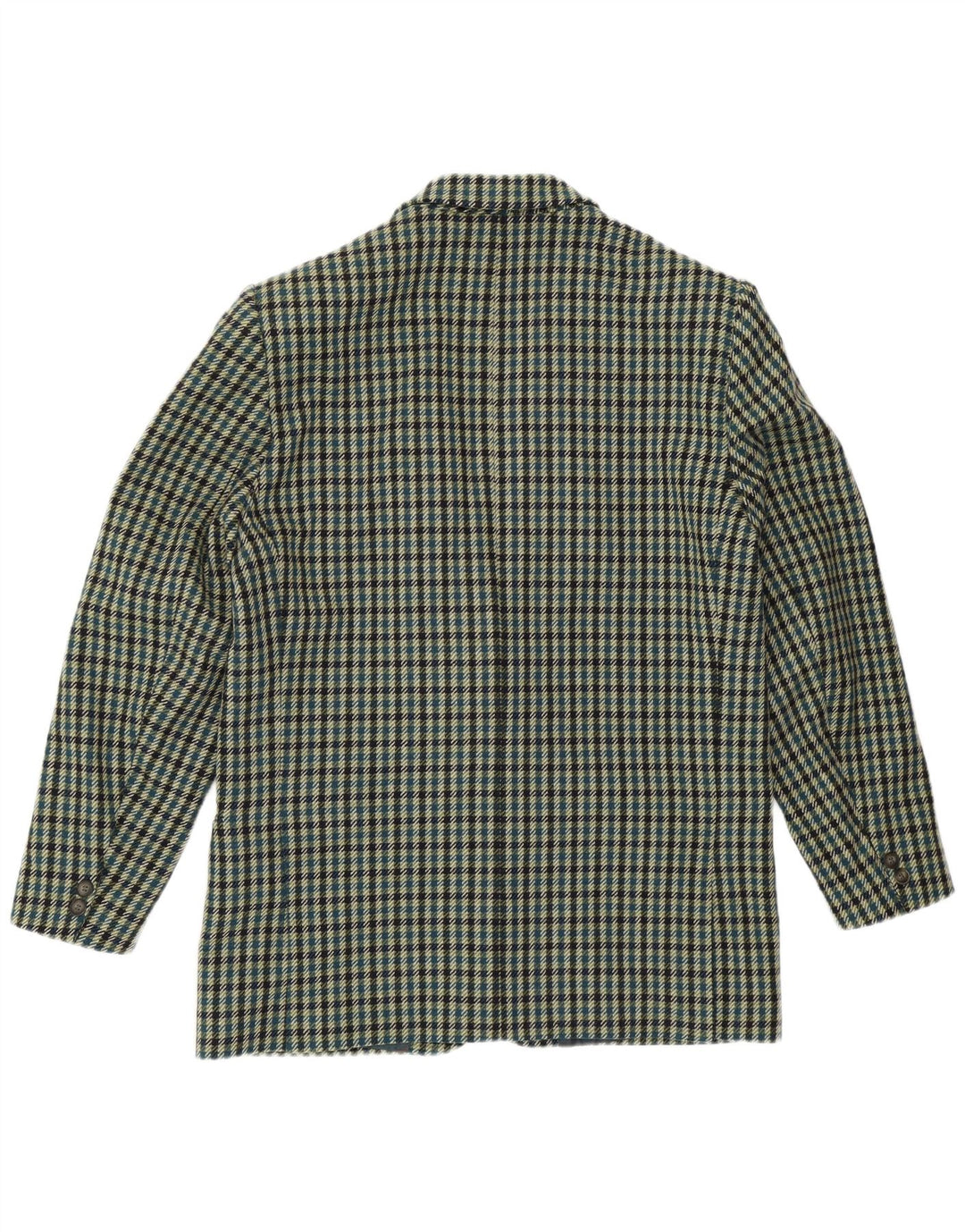 MONTEZEMOLO Chaqueta tipo blazer de 2 botones para hombre UK 40 Lana a cuadros verde grande