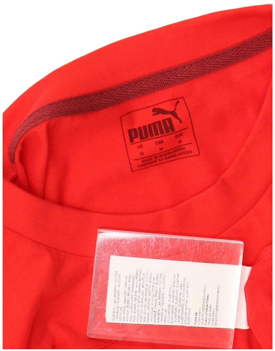 PUMA Camiseta gráfica para hombre Top Medium Red Cotton