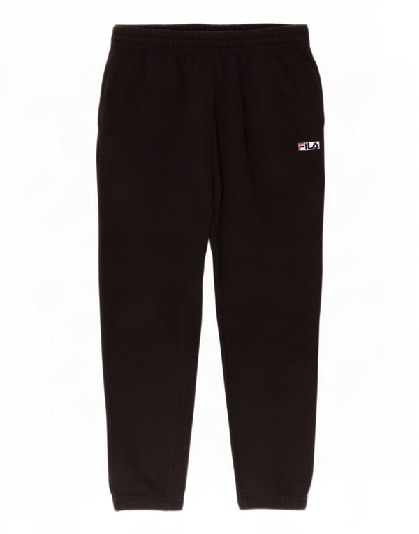 Fila Hombre Pantalones De Chándal Joggers Medium Negro Algodón