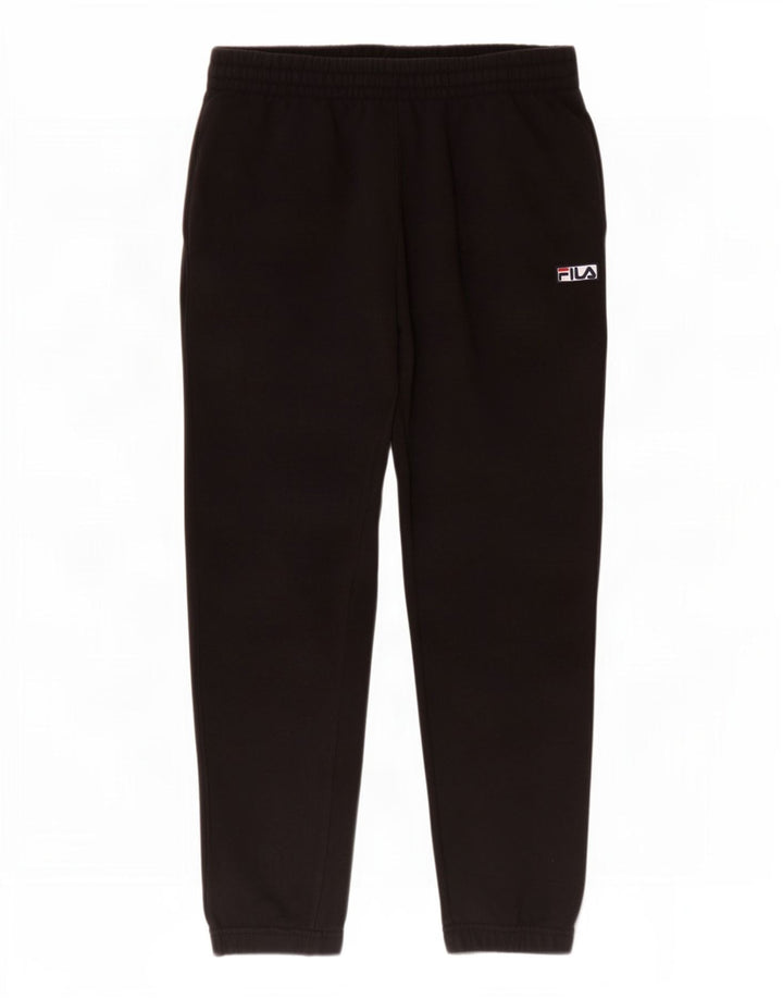 Fila Hombre Pantalones De Chándal Joggers Medium Negro Algodón