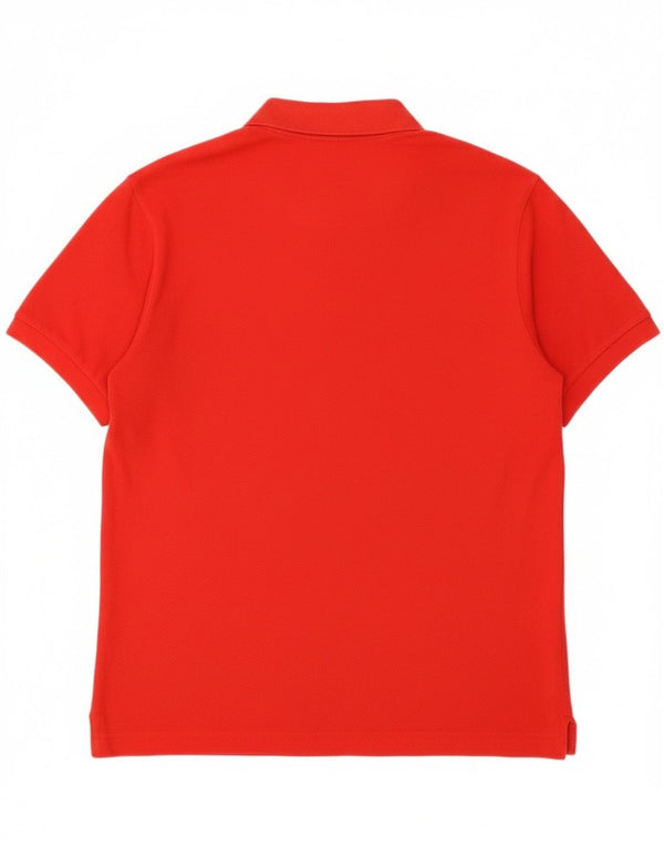 Polo Lacoste para hombre talla 4 mediano algodón rojo