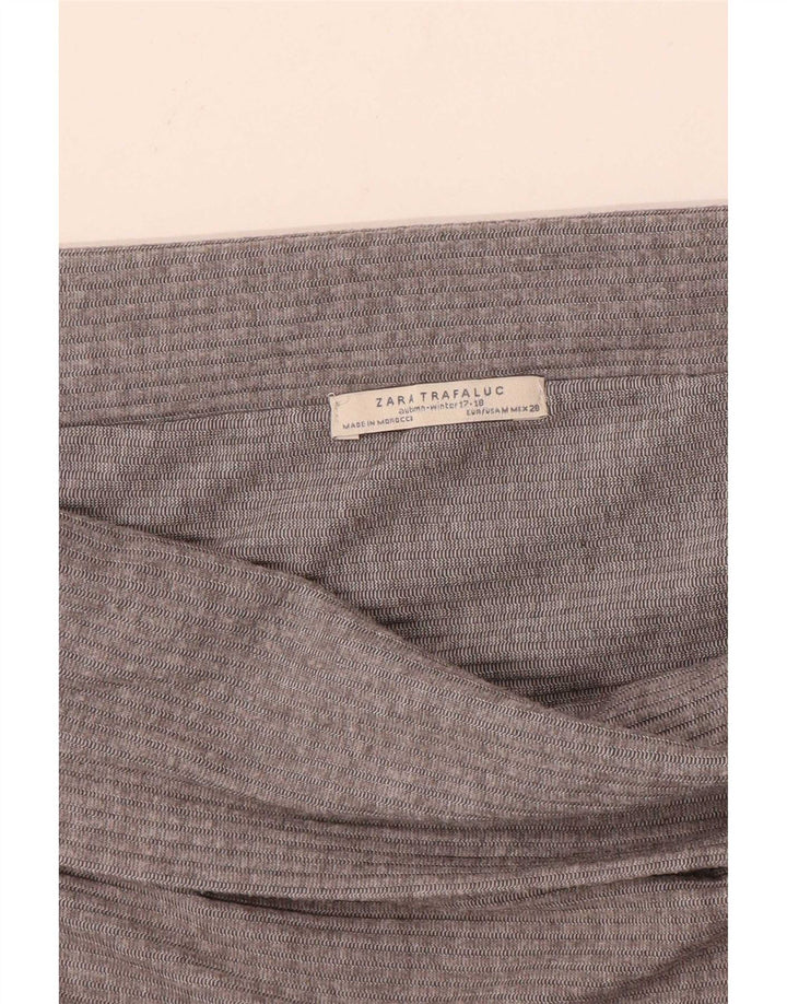 Zara Mujer Trafaluc Top Con Hombros Descubiertos Reino Unido 42 Gris Medio