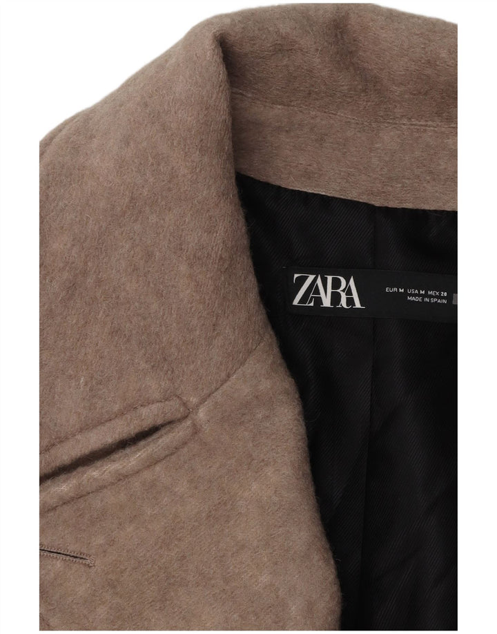 ZARA Mujer Chaquetón Extragrande UK 44 Gris Medio