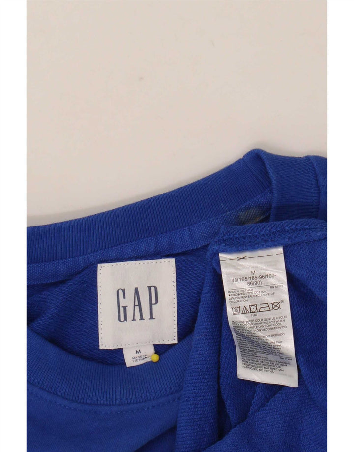 Gap Sudadera Gráfica para Mujer Jersey UK 44 Algodón Azul Medio